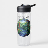 Glas in lood Oerwoud River Ronde Custom Waterfles (Links)