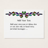 Glas-in-lood-omheining / Visitekaartje door SRF (Achterkant)