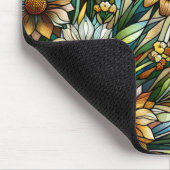 Glas in lood Ontwerp Wildflowers en Butterflies Muismat (Hoek)