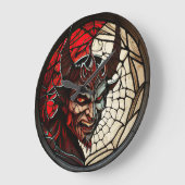 Glas in lood ontwerpklok grote klok (Hoek)