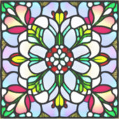 Glas in lood op maat gesneden vinylSticker Sticker (Voorkant)