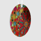 Glas in lood ornament (voorkant)