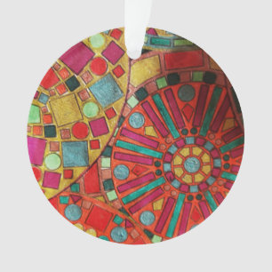 Glas in lood ornament