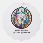 Glas in lood Ornament Kerst Keepsake (Voorkant)