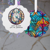 Glas in lood Ornament Kerst Keepsake