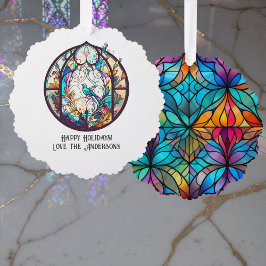 Glas in lood Ornament Kerst Keepsake