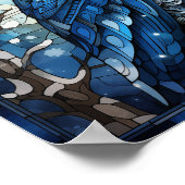 Glas in lood Owl Poster (Hoek)