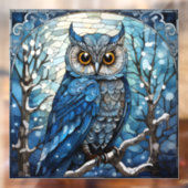 Glas in lood Owl Raamsticker (Vel 2)
