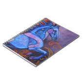 Glas in lood paard 2-laptop notitieboek (Linkerzijde)