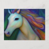 Glas in lood paard briefkaart (Voorkant)