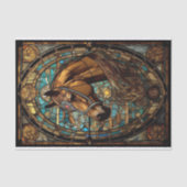 Glas in lood paard tissuepapier (Voorkant)