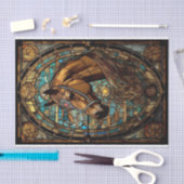 Glas in lood paard tissuepapier (Craft)