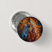 Glas-in-lood Paardontwerp Ronde Button 3,2 Cm (Voorkant /achterkant)