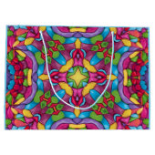 Glas in lood  Paars Kaleidoscoop Groot Cadeauzakje (Achterkant)