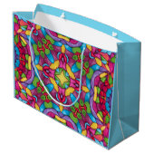 Glas in lood  Paars Kaleidoscoop Groot Cadeauzakje (Achterkant Gekanteld)