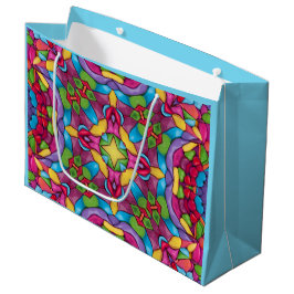 Glas in lood  Paars Kaleidoscoop Groot Cadeauzakje