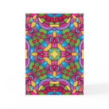 Glas in lood  Paars Kaleidoscoop