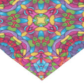 Glas in lood  Paars Kaleidoscoop Korte Tafelloper (Hoek)