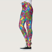 Glas in lood  Paars Kaleidoscoop Leggings (Links)