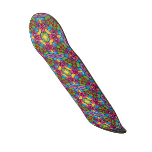 Glas in lood Paars Kaleidoscoop Skateboard