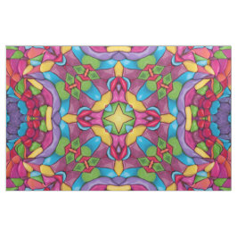 Glas in lood Paars Kaleidoscoop Stof