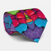 Glas in lood  Paars Kaleidoscoop Stropdas (Opgerold)