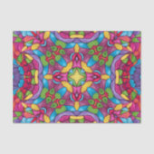 Glas in lood Paars Kaleidoscoop Tissuepapier (Voorkant)