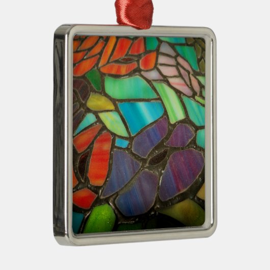 Glas in lood Paars Ornament (Rechts)