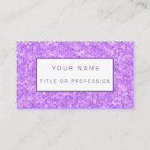 Glas in lood Paars Visitekaartje (Voorkant)