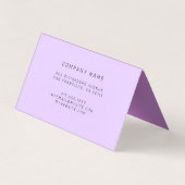 Glas in lood Paars Visitekaartje (Achterkant)