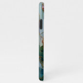 Glas in lood Paarse Lotus Flower Design iPhone Hoesje (Rechterkant)