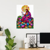 Glas in lood Paashaas Jesus Poster (Thuiskantoor)