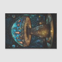 Glas in lood paddenstoel tissuepapier