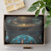 Glas in lood paddenstoel tissuepapier (Geschenk)