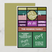 Glas in lood, Pasen Brunch Aankondiging (Voorkant / Achterkant)