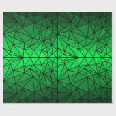 Glas in lood patroon 01.Green.Black Line BG Cadeaupapier (Vlak)
