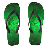 Glas in lood patroon 01.Green.DGreen Line BG Teenslippers (Voetbed)