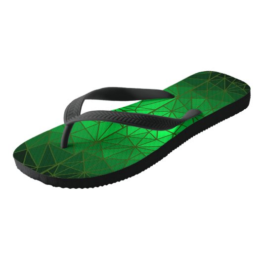 Glas in lood patroon 01.Green.DGreen Line BG Teenslippers (Schuin)