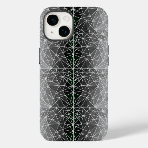 Glas in lood patroon 03.Grey.Offwhite Lijn BG Case-Mate iPhone 14 Hoesje