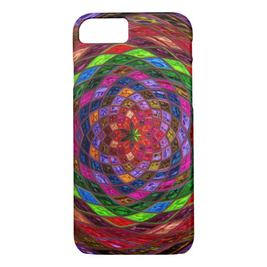 Glas in lood Patroon 3 Case-Mate iPhone Case (Achterkant)