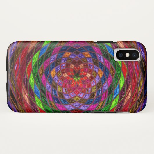 Glas in lood Patroon Case-Mate iPhone Case (Achterkant (horizontaal))