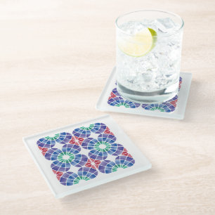 Glas in lood (Patroon - Daglicht) Glazen Onderzetter