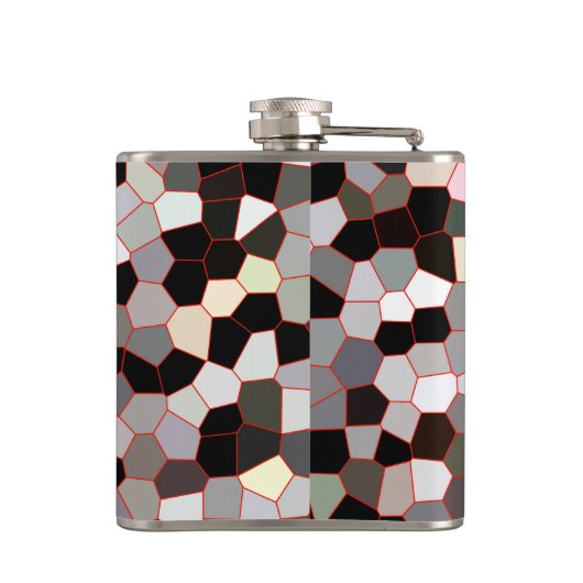 Glas in lood Patroon Heupfles (Achterkant)