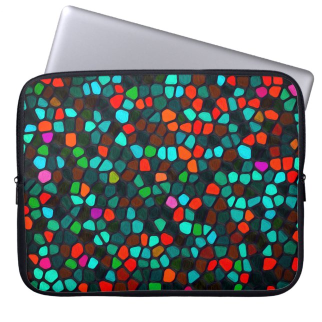Glas in lood Patroon Laptop Sleeve (Voorkant)