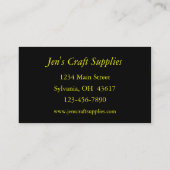 Glas in lood Patroon Visitekaartje (Achterkant)