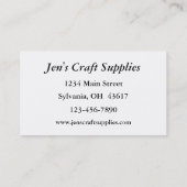 Glas in lood Patroon Visitekaartje (Achterkant)