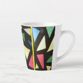 Glas in lood Patrooncust. Gele latte Mok (Rechts)