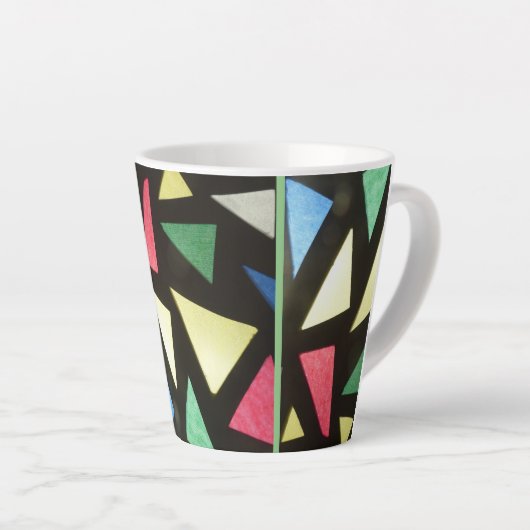 Glas in lood Patrooncust. Green Latte Mok (Rechterhoek)
