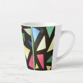 Glas in lood Patrooncust. Green Latte Mok (Rechts)