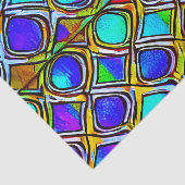 Glas in lood patrooneffect loskoppeling tissuepapier (Detail)